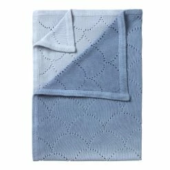 Clair De Lune Cotton Ombré Pointelle Blanket