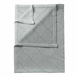 Clair De Lune Cotton Ombré Pointelle Blanket