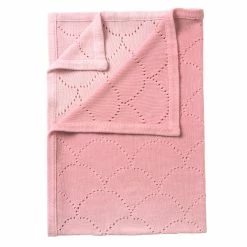 Clair De Lune Cotton Ombré Pointelle Blanket