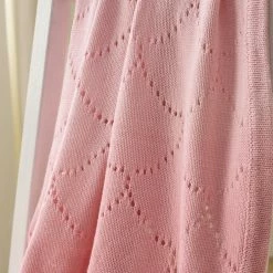 Clair De Lune Cotton Ombré Pointelle Blanket