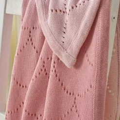 Clair De Lune Cotton Ombré Pointelle Blanket