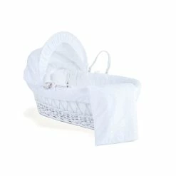 Clair De Lune Broderie Anglaise Moses Basket Bedding Set Moses Basket Dressings