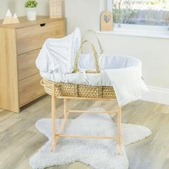 Clair De Lune Cotton Dream Palm Moses Basket Moses Baskets & Stands