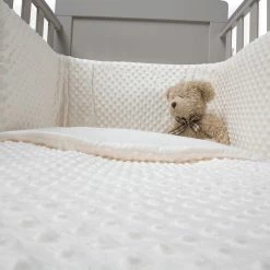 Clair De Lune Dimple Cot/Cot Bed Quilt & Bumper Bedding Set