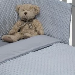 Clair De Lune Dimple Cot/Cot Bed Quilt & Bumper Bedding Set