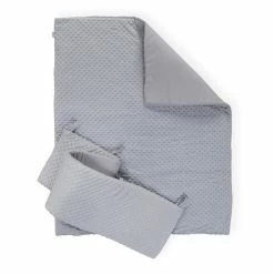 Clair De Lune Dimple Cot/Cot Bed Quilt & Bumper Bedding Set