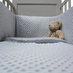 Clair De Lune Dimple Cot/Cot Bed Quilt & Bumper Bedding Set