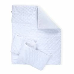 Clair De Lune Dimple Cot/Cot Bed Quilt & Bumper Bedding Set