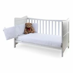 Clair De Lune Dimple Cot/Cot Bed Quilt & Bumper Bedding Set