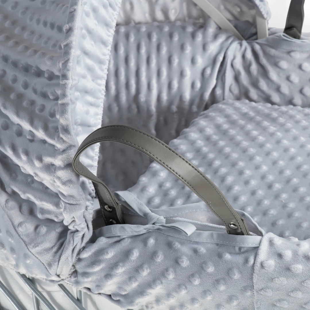 Clair De Lune Moses Basket Dressings Dimple Moses Basket Bedding Set