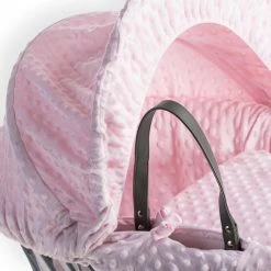 Clair De Lune Dimple Grey Wicker Moses Basket Moses Baskets & Stands