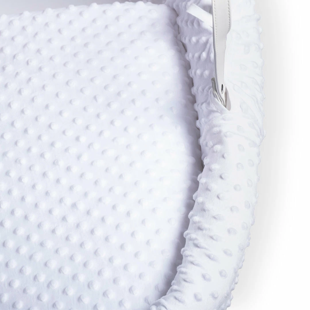 Clair De Lune Dimple White Wicker Moses Basket