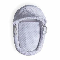 Clair De Lune Dimple White Wicker Moses Basket