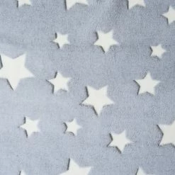 Clair De Lune Star Glow In The Dark Throw Cosy Blankets