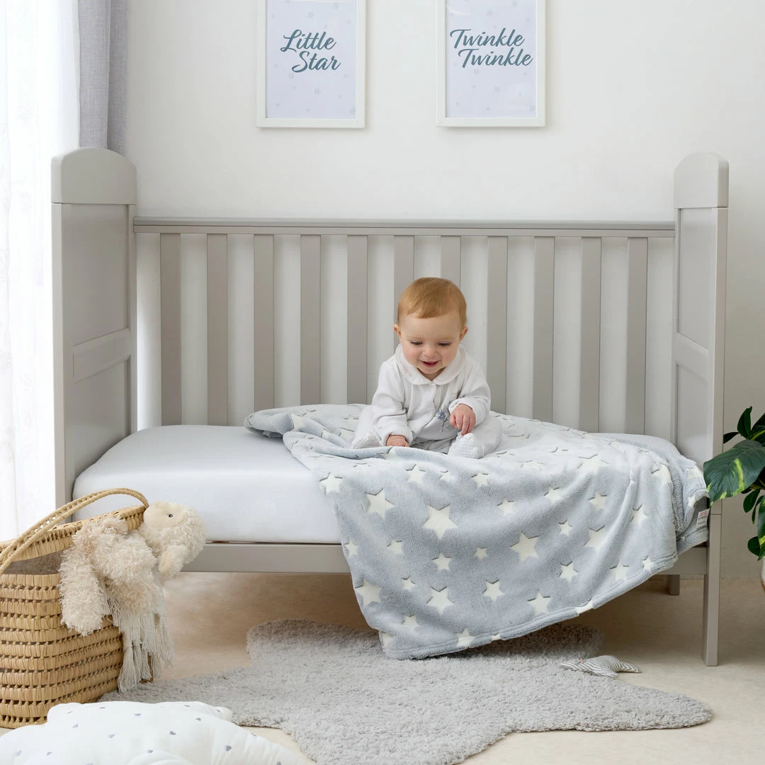 Clair De Lune Star Glow In The Dark Throw Cosy Blankets