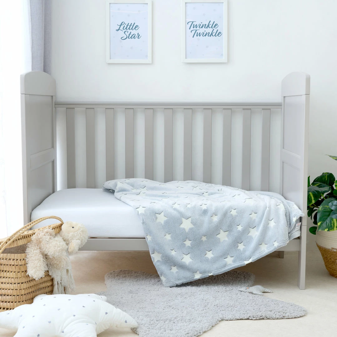 Clair De Lune Star Glow In The Dark Throw Cosy Blankets