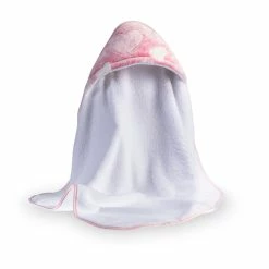 Clair De Lune Heart Fleece Hooded Towel Bathing & Feeding