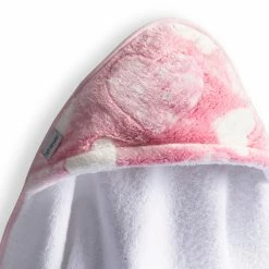 Clair De Lune Heart Fleece Hooded Towel Bathing & Feeding