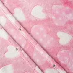 Komfies By Clair De Lune Komfies Heart Fleece Adult Poncho Cosy Blankets