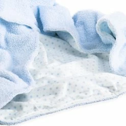 Clair De Lune Cosy Blankets Little Bear Hooded Blanket In Blue