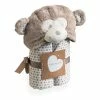 Clair De Lune Little Monkey Hooded Blanket Cosy Blankets