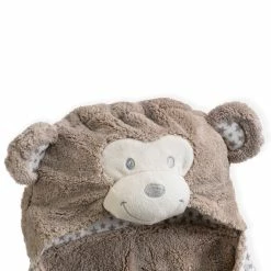 Clair De Lune Little Monkey Hooded Blanket Cosy Blankets
