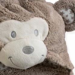 Clair De Lune Little Monkey Hooded Blanket Cosy Blankets