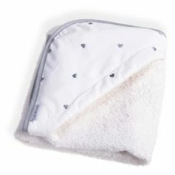 Clair De Lune Lullaby Hearts Hooded Towel