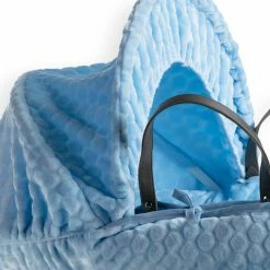 Clair De Lune Marshmallow Grey Wicker Moses Basket