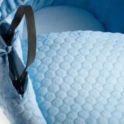 Clair De Lune Marshmallow Grey Wicker Moses Basket