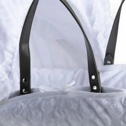 Clair De Lune Marshmallow Grey Wicker Moses Basket