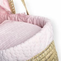 Clair De Lune Marshmallow Palm Moses Basket