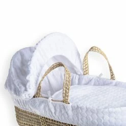 Clair De Lune Marshmallow Palm Moses Basket