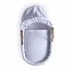 Clair De Lune Marshmallow Palm Moses Basket