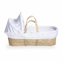 Clair De Lune Marshmallow Palm Moses Basket