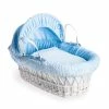 Clair De Lune Moses Baskets & Stands Marshmallow White Wicker Moses Basket