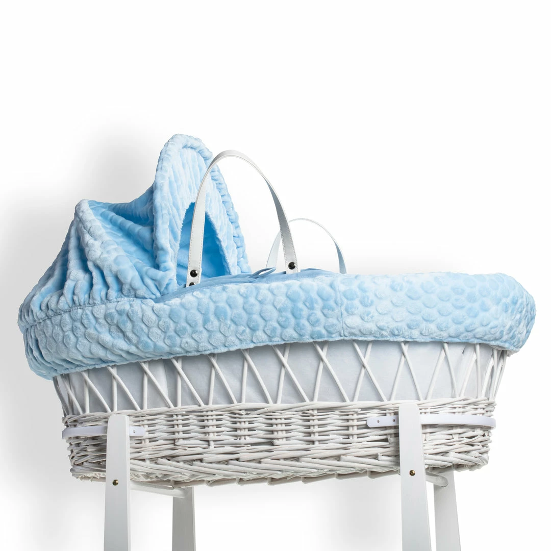 Clair De Lune Moses Baskets & Stands Marshmallow White Wicker Moses Basket