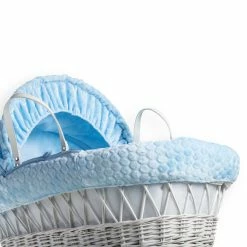 Clair De Lune Moses Baskets & Stands Marshmallow White Wicker Moses Basket