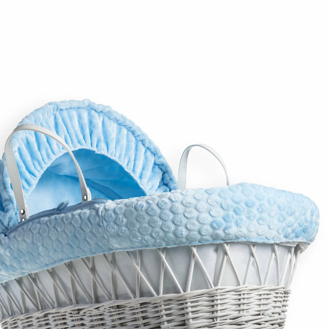 Clair De Lune Moses Baskets & Stands Marshmallow White Wicker Moses Basket