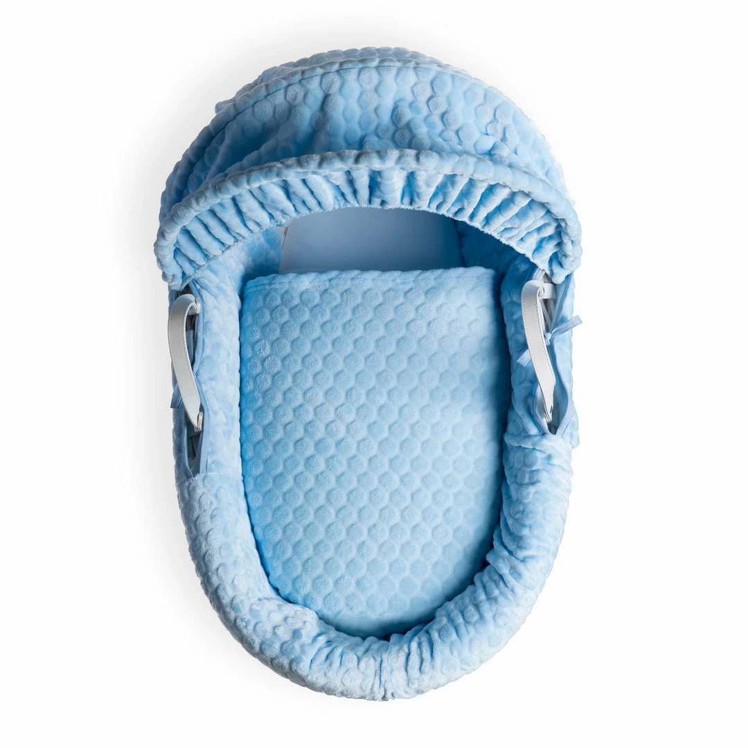 Clair De Lune Moses Baskets & Stands Marshmallow White Wicker Moses Basket