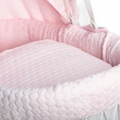 Clair De Lune Moses Baskets & Stands Marshmallow White Wicker Moses Basket