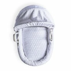 Clair De Lune Moses Baskets & Stands Marshmallow White Wicker Moses Basket