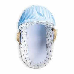 Clair De Lune Moses Baskets & Stands Rachel Riley My Little Prince Palm Moses Basket