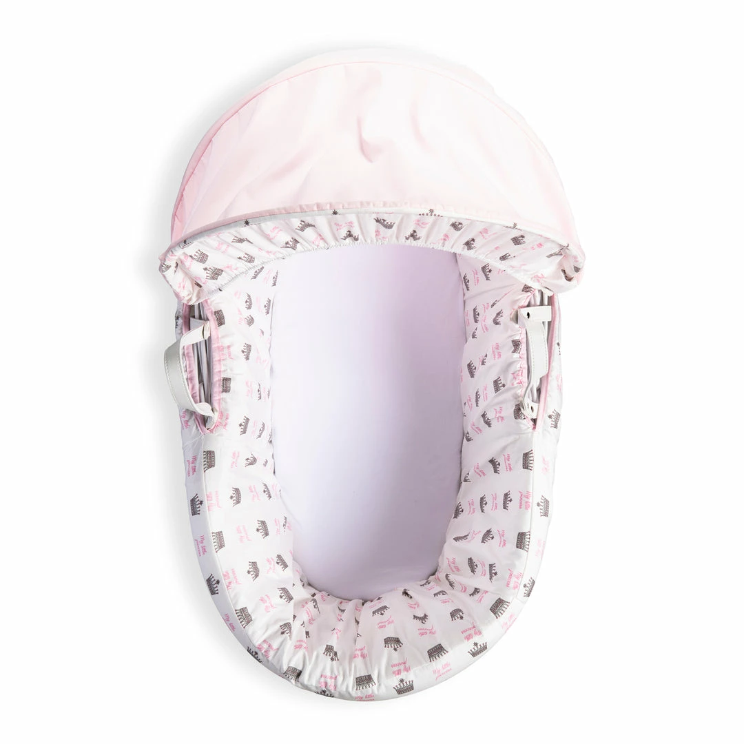 Clair De Lune Rachel Riley My Little Princess White Wicker Moses Basket