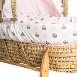 Clair De Lune Rachel Riley My Little Princess Palm Moses Basket