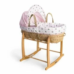 Clair De Lune Rachel Riley My Little Princess Palm Moses Basket