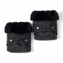 Clair De Lune Pushchair & Travel Deluxe Universal Pushchair/Pram Faux Fur Mittens