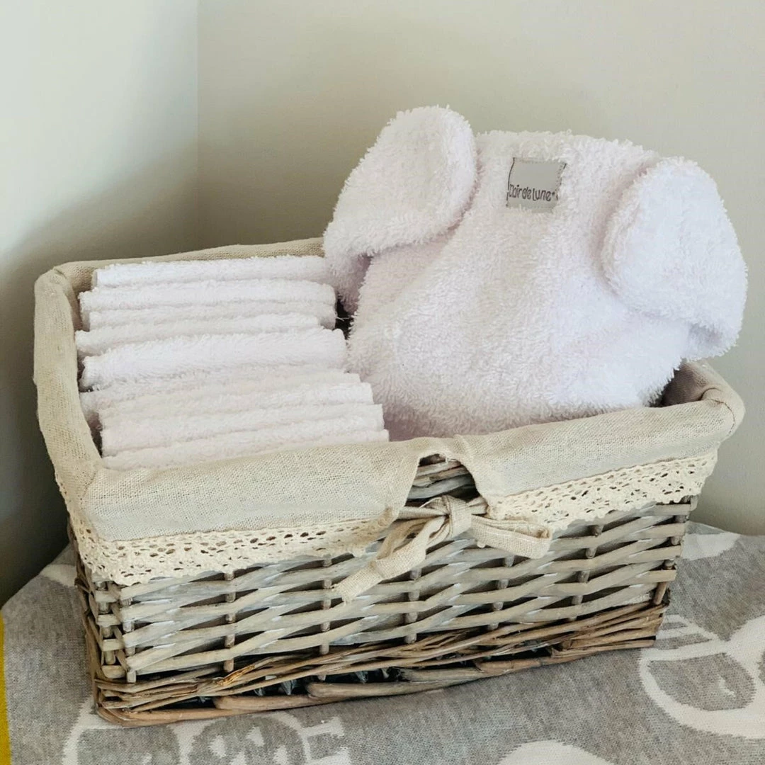 Clair De Lune Reusable Cotton Terry Nappy Set