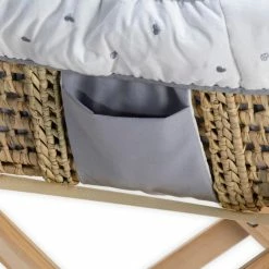 Clair De Lune Reversible Lullaby Hearts Palm Moses Basket Bundle Moses Baskets & Stands