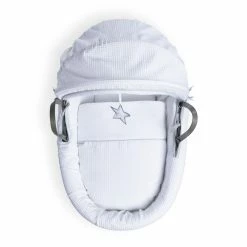 Clair De Lune Silver Lining Moses Basket Bedding Set Moses Basket Dressings